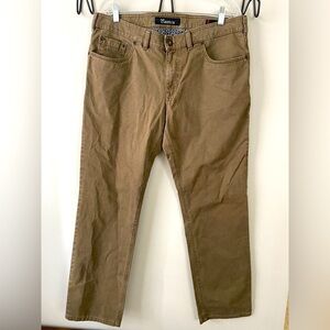 Atelier Gardeur, brown textured trouser jeans, size probably 36x30, straight leg